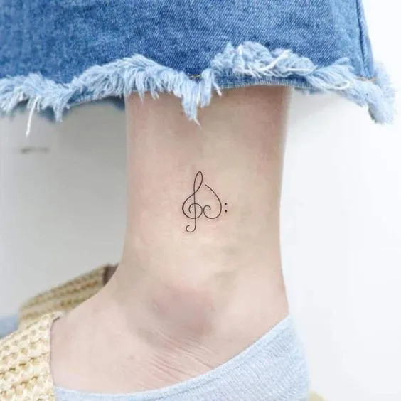 music note tattoo minimal1