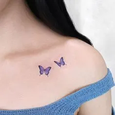 รอยสักผีเสื้อ Cute Small Butterfly Tattoo3